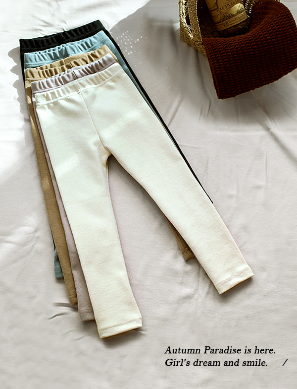 Basic leggings 베이직 레깅스 (크림,딥핑크,파우더블루,베이지,차콜)