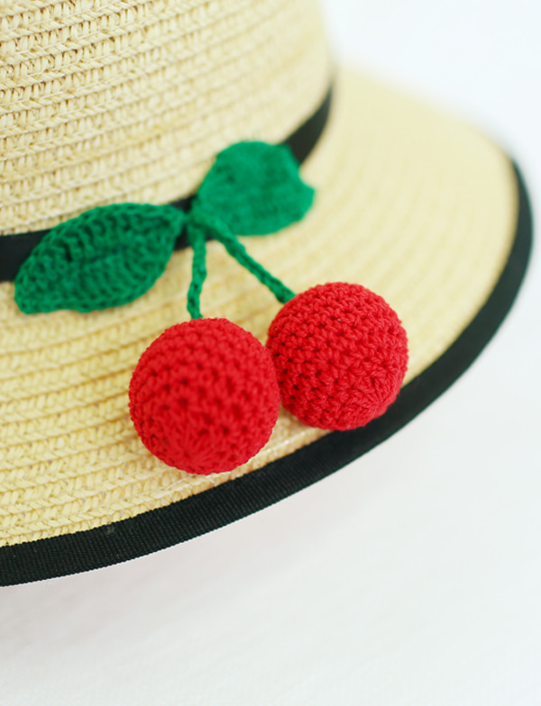 Children cherry hat 체리 모자